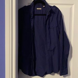 Authentic men‘s burberry navy long sleeve shirt